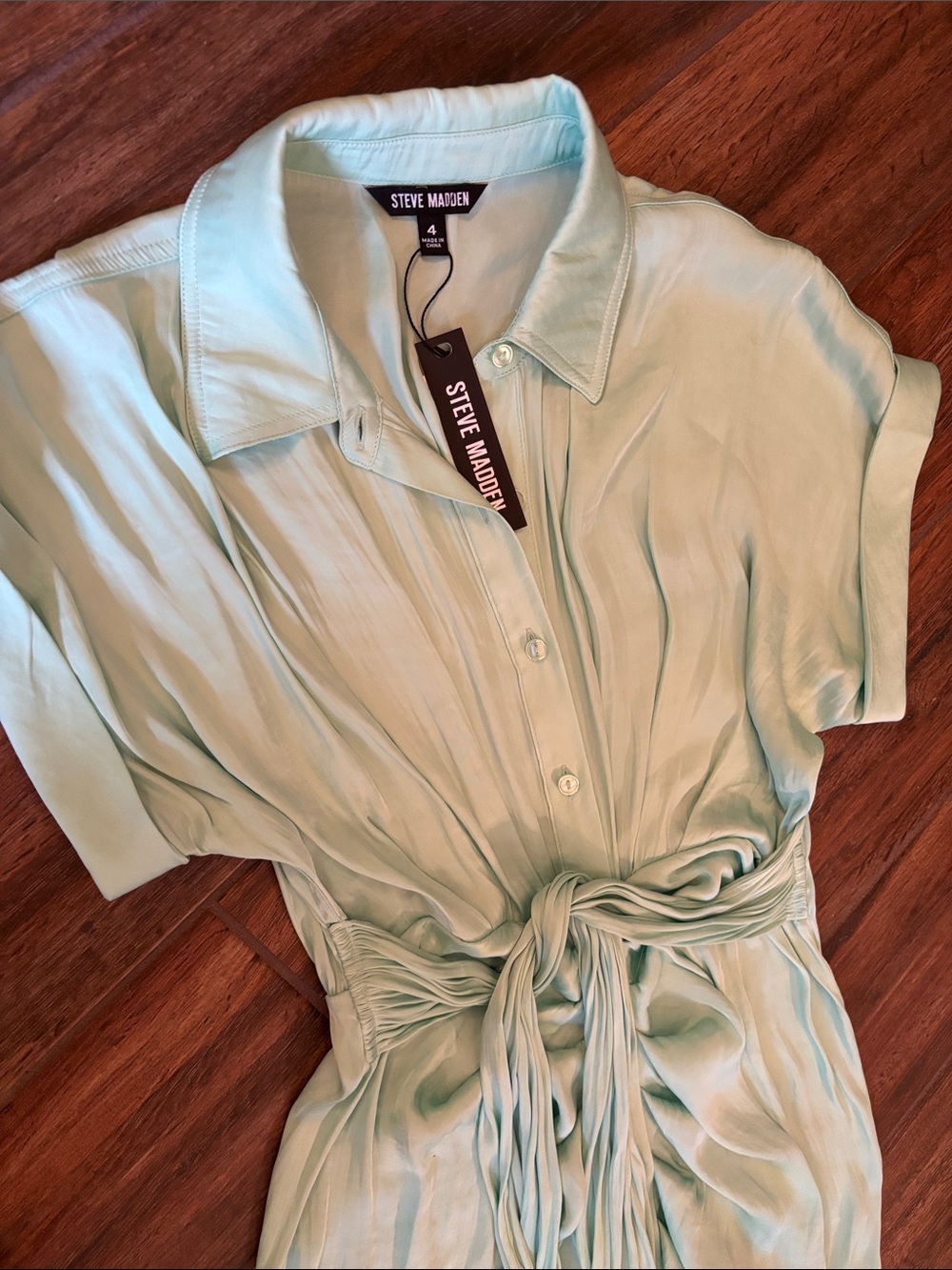 NWT Steve Madden Tori Dress with Tie Waist - Picture 4 of 7